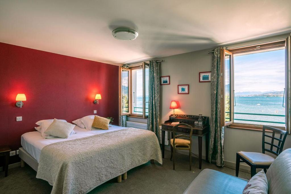 Hotel De La Plage Excénevex Eksteriør bilde